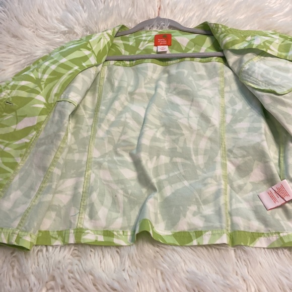 Hearts of Palm Petite Jacket brand new with tags size 12P green and white - Picture 11 of 15